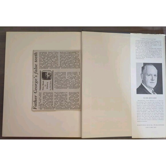 George Washington The Pictorial Biography HCDJ Clark Kinnaird 1st Edition VTG - Picture 7 of 9